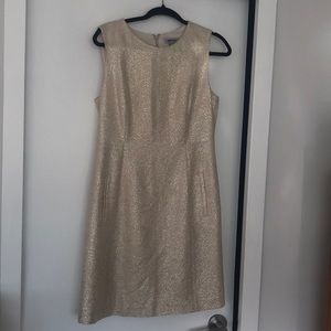 DKNY Metallic Crepe Dress, Size 10